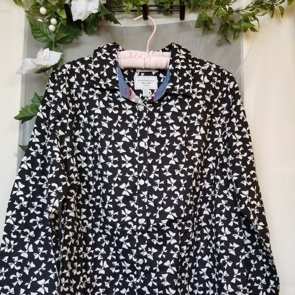 100% Cotton Long Sleeve Button-Up Blouse - Picture 2 of 7